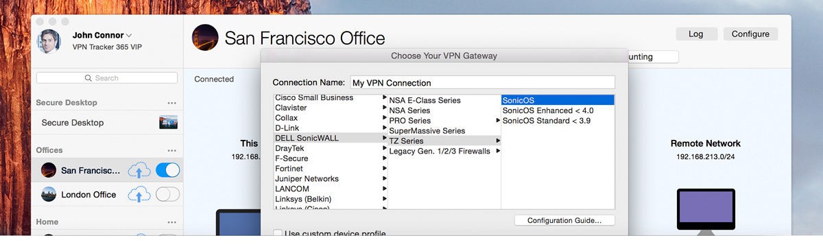 how to setup a home vpn on a mac