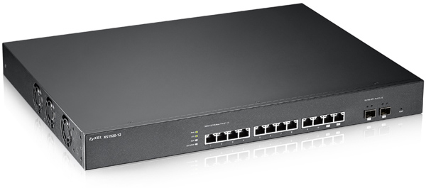 XGS1250-12 - 12-Port Web-Managed Multi-Gigabit Switch includes 3-Port 10G  and 1-Port 10G SFP+