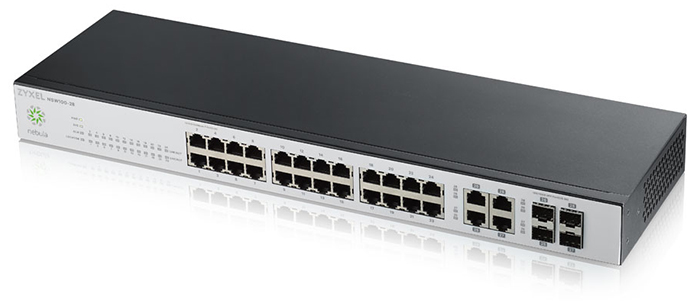 Zyxel NSW100-28 24-port GbE L2 Nebula Cloud Managed Switch